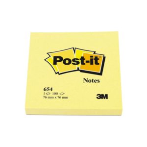 3M POST IT NOTES 3X3 654