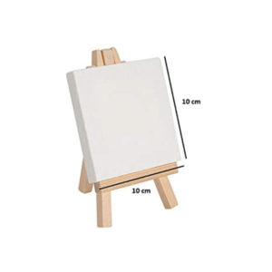 ARTIST CANVAS BOARD W/EASEL 10X10CM 1010TZK