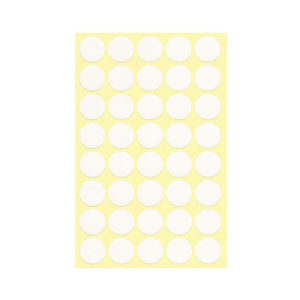 WHITE STICKER LABEL CIRCLE 1.8CM 1X40 10 SHEETS 3884-013