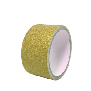 GLITTER TAPE 4.5CM X 5MTR GOLD 6PC/PKT