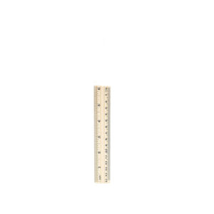 COST WOODEN RULER 15CM