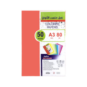 COLOUR PAPER 80GM A3-50SHT ASSTD COL.15PKT