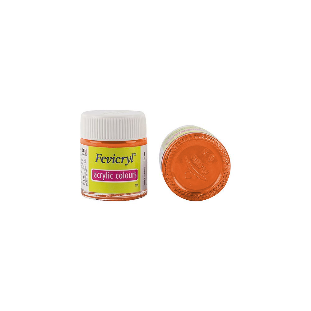 Fevicryl Acrylic Paint - Orange (17)