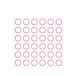 WHITE STICKER LABEL CIRCLE 1.7CM 1X36 10 SHEETS 3880-005