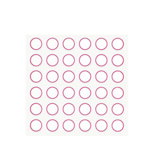 WHITE STICKER LABEL CIRCLE 1.7CM 1X36 10 SHEETS 3880-005