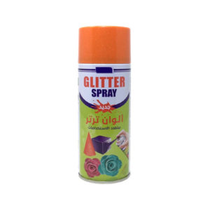 GLITTER SPRAY PAINT 6PCS/BOX (ORANGE)