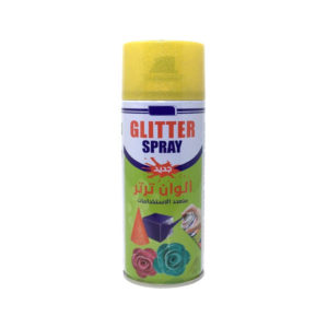 GLITTER SPRAY PAINT 6PCS/BOX (YELLOW)