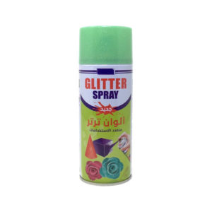 GLITTER SPRAY PAINT 6PCS/BOX (GREEN)